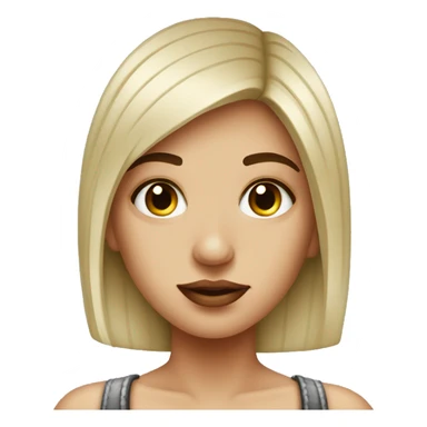 Piercer girl with needle  sticker