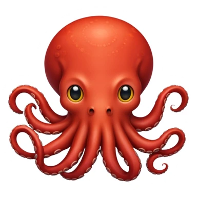 Loving Sky red octopus ￼ sticker