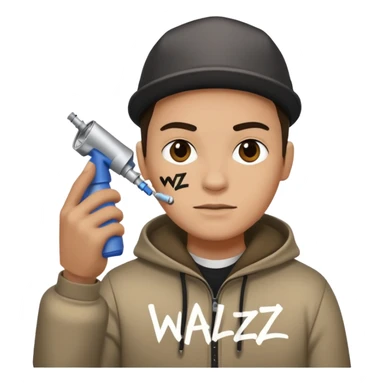 Sprays graffiti avec écris WALZ dessus  sticker