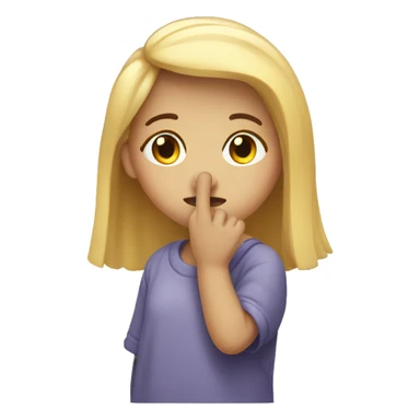 Sad girl waving goodbye  sticker