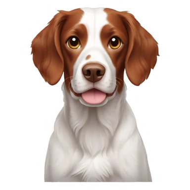 Brittany spaniel full body sticker