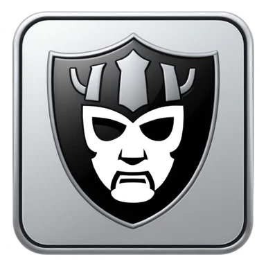 make me a 1x1 aspect ratio emoji that says raiders sticker