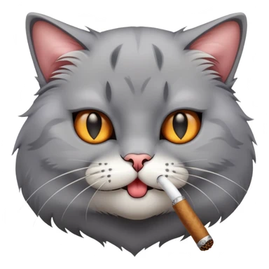 cat smoking blunt sticker