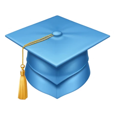 cappello da laurea per un corso terminato blu celeste danza aerea esame bello sticker