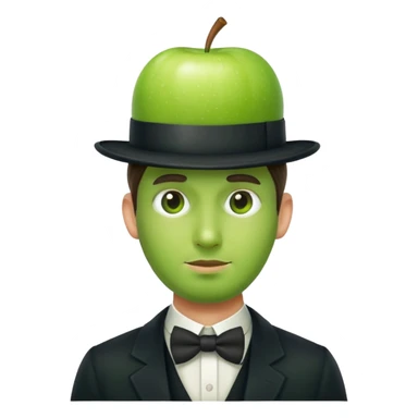 Magritte “the son of man”  sticker