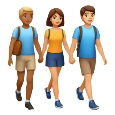 a Footpath on a park and two  people are walking the walking path should visible i need the background  sticker