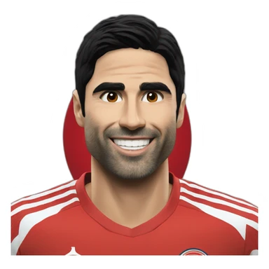 Mikel Arteta happy sticker
