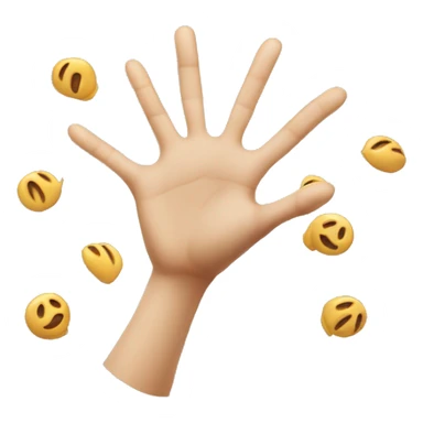 Hands cheering shots sticker