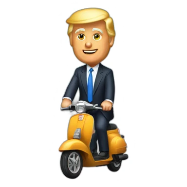 donald trump on scooter sticker