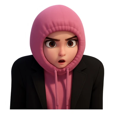 Extract the character from the background, including the clothes she is wearing, and place on a transparent background. Keep the original style and appearance exactly the same. sticker