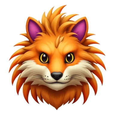 Realistic elegant beautiful pretty furry warm lush badass cool tropical colorful edgy exotic Fakémon-Pokémon-Vernid-creature sticker