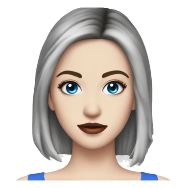 Elizabeth Gillies with blue eyes sticker