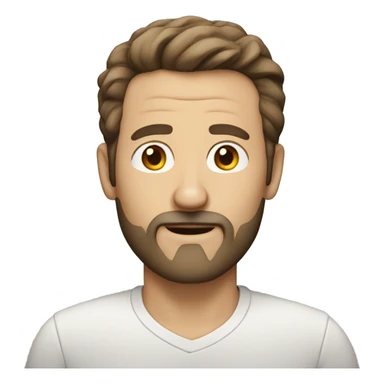 50 year old white man with brown hair and brown goatee sticker