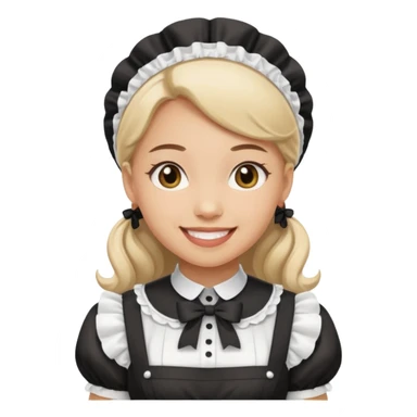 Mango dressed as a maid sticker