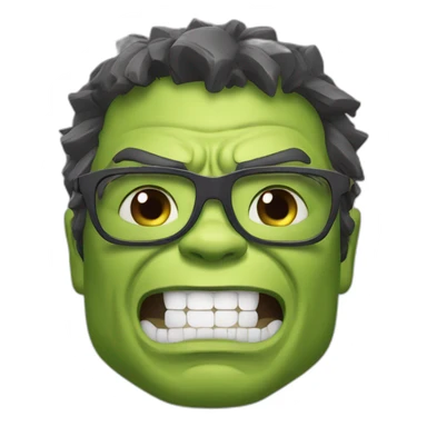 Hulk qui fait du ski alpin sticker