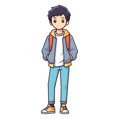 Generation Z kid sticker