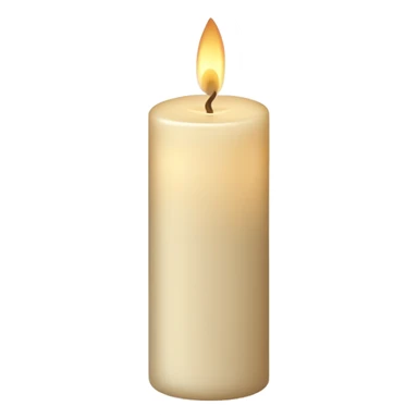 Pale beige candle sticker