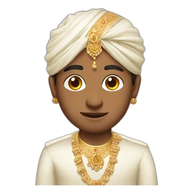 indian wedding boy sticker