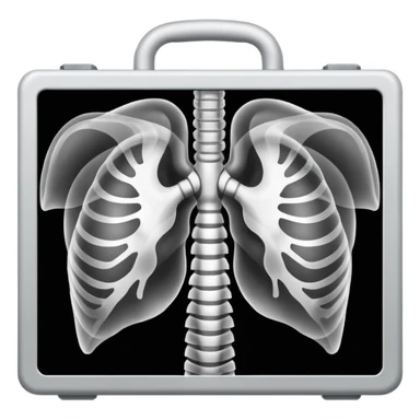 Human Chest X-ray film sticker