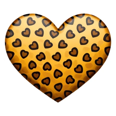 Cuore leopardato  sticker
