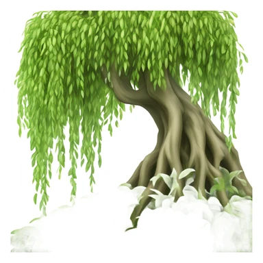 Weeping willow tree sticker