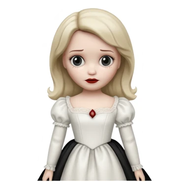 Annabelle doll from The Conjuring movie sticker