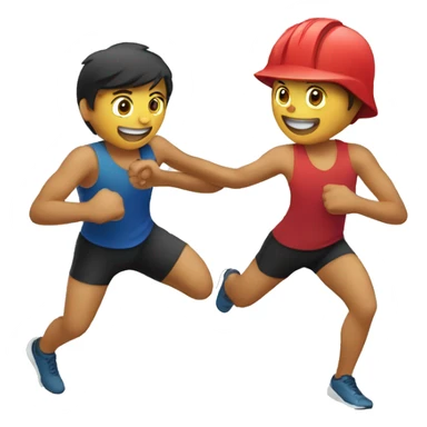 Passing the baton to another sticker