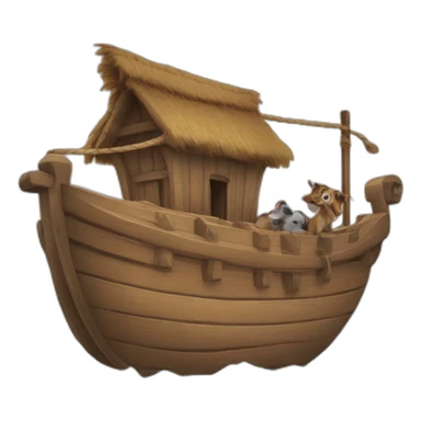 Noah’s ark cel shaded sticker