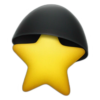 A kippa with a yellow star drawn on it sticker