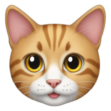 Cat with cal sticker