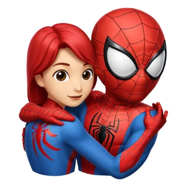 Spiderman love sticker