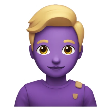 recreate and make sure it is purple create bot logo using color 9B81F6; it has to be cute, tiny sticker