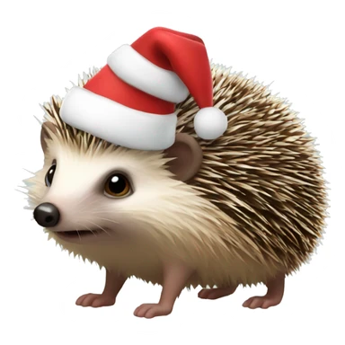 Christmas hedgehog sticker