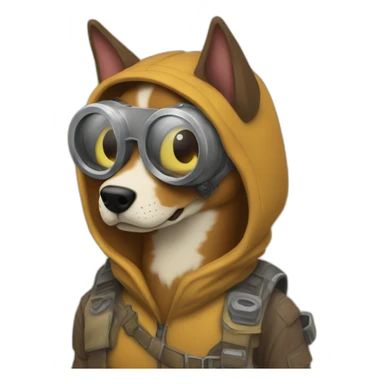 Post-apocalyptic fiction; catdog;  sticker