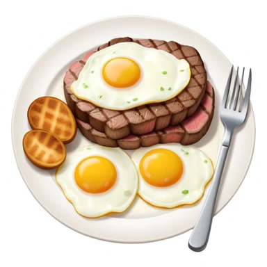 Steak and rggs sticker