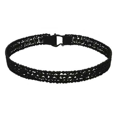 Black choker necklace sticker