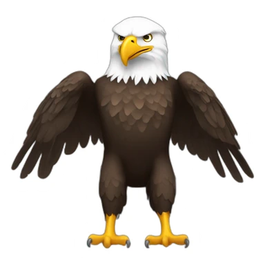 Bald Eagle Full Body sticker