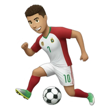 Ronaldo jamping  sticker