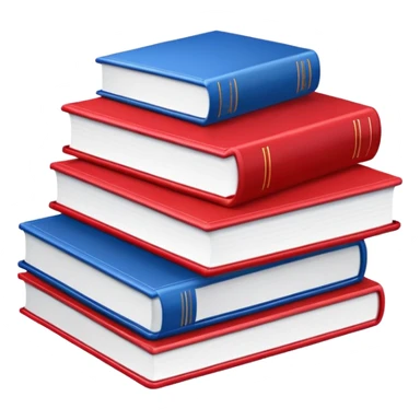 books color red blue sticker