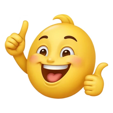 Un emojis qui rie et qui pointe du doigt en se moquant  sticker