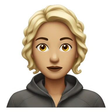 A woman with a chaotic mind sticker