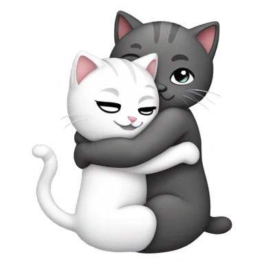Kitty hug love sticker