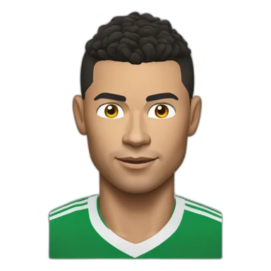 Realistic Ronaldo who is shooting sticker