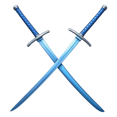 blue katana sticker