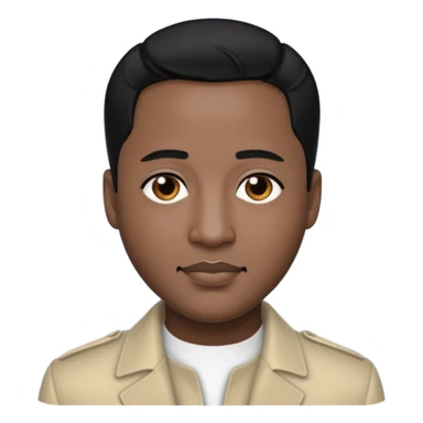 Johnny Gill with black hair sticker