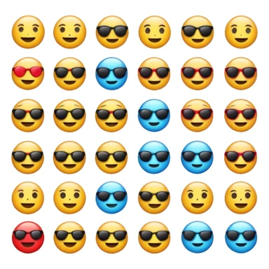 Cool emojis hi de do tum sticker