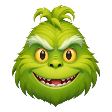Grinch like monster sticker