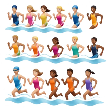 natación carrera bicicleta  sticker