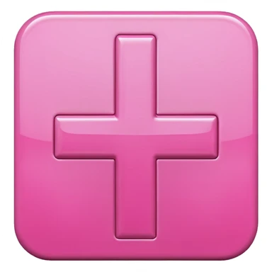 pink plus emoji sticker