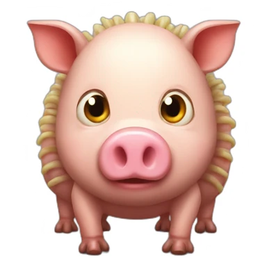 Centipede pig sticker